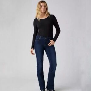 Levi's Demi Curve Mid Rose Dark Blue Boot Cut Jeans